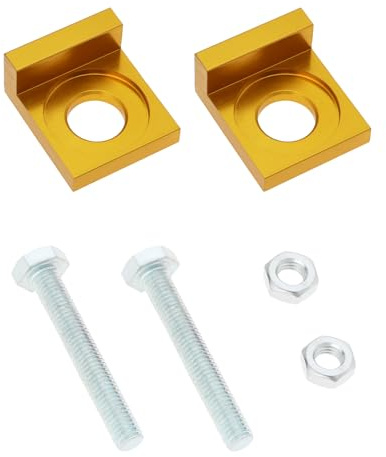 ECSiNG 2 Pz 15mm Foro Dia Moto Tenditore Catena Tenditore CNC Tenditore Per Dirt Motor Bike Moto 50cc 70cc 90cc 110cc 125cc Oro