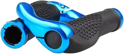 Lenkergriffe Fahrrad, Ergonomic Bicycle Grips, Fahrradgriffe Lenker MTB Griffe rutschfest Gummi, Cityrad Rennrad für 22,2 MM E-Bike, Trekkingrad, Mountainbike Griffe (Blau)