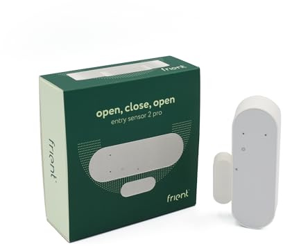 frient Entry Sensor 2 Pro | Dörr- och fönsterkontakt | Magnetisk sensor | Temperaturavkänning | Zigbee | Fungerar med Homey, Home Assistant och SmartThings