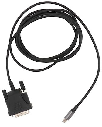 HOMSFOU Cavo Adattatore Usb-c a Dvi, Interfaccia Usb3.1 Type-c, Trasmissione Dati ad Alta Velocità, Pvc, Nero, per Monitor e Proiettore