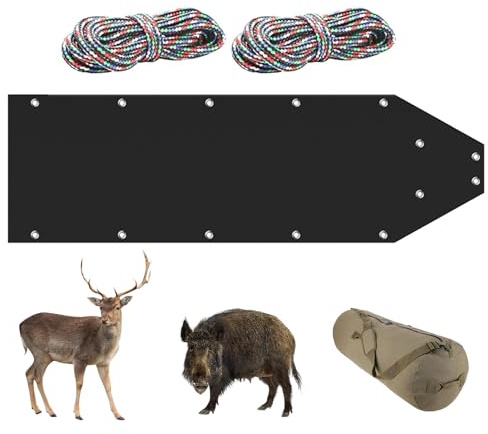 CERFS SLED - robuster Spielvektor, verstärkter Schlittensatz | nachhaltige Kunststoffkonstruktion, glatte Gleitfläche, einfacher Transport für große Spiele und robuste Sturmhauben
