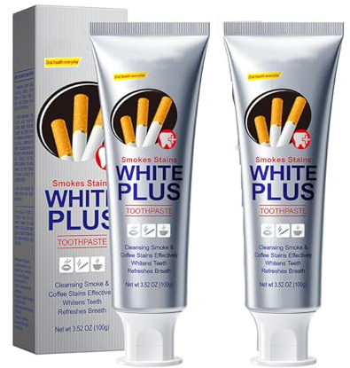 Pasta De Dientes Blanqueadora para Fumadores,Pasta De Dientes Limpieza Dental que Elimina Manchas De Tabaco, café, té y dientes amarillos