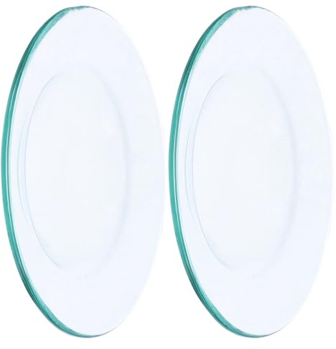 Cabilock 2pezzi Vassoi in Vetro per Aromaterapia Adatti Scaldacera Elettrici e Lampade Aromatiche Rivestimenti Scalda Cera e Piatti Scalda Olio Sicuri e Resistenti per Uso Prolungato