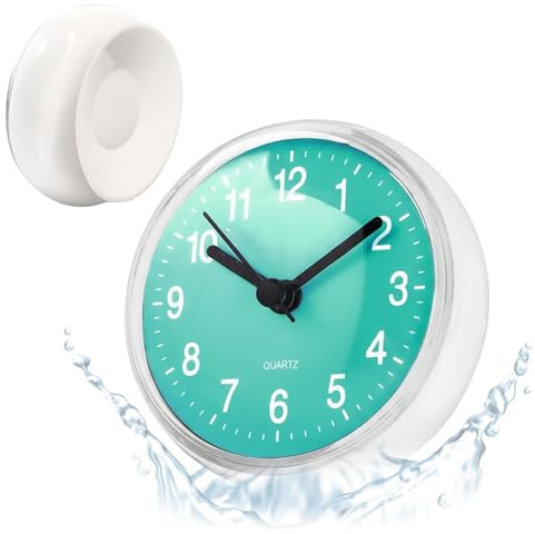 STIFFENERS Shower Timer, Bathroom Clock, Shower Clock With Suction Cup, Suitable for Home Bathroom and Hotel Shower Time Management