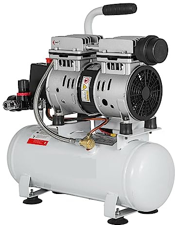 Compresor de aire sin aceite Moracle Silent 550 W, 2 galones, tanque 9 litros, compresor silencioso con Motor cobre puro Para Bricolaje para principiantes