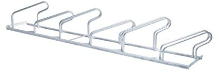 Fahrradständer Reihenparker TOP mit 45° Schrägstellung - links - 6 Stellplätzen - Reifenbreite bis 55 mm - Radabstand 350 mm