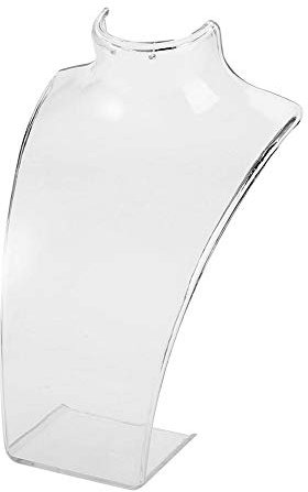 Salmue Schmuckständer Schmuckhalter Transparent für Anhänger, Halskette, Schaufensterpuppe, Colliers Kettenständer Schmuckbüste, Schmuckzubehör Schmuckdisplay