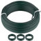 Amagabeli Garden Home 2.4MM X 50M X 4PCS Rollo de Alambre Recubierto Alambre de Jardín Esgrima Alambre Inoxidable de PVC Verde para Reparación Malla Uso de Construcción Jardín Plantas DA102