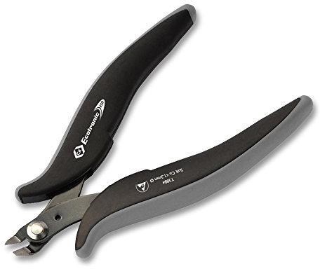 Taglierina laterale, invertita Ecotronic ESD, taglio tipo a filo pieno, taglio lato tipo taglierina, capacità di taglio max 1.3mm, lunghezza totale 132mm, frese