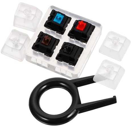 jojofuny Mechanischer Tastaturtester Mit Acrylsockel Transparente Tastenkappen Tester Für Tastaturen Schafttester Tastaturprüfgerät Tastaturzubehör