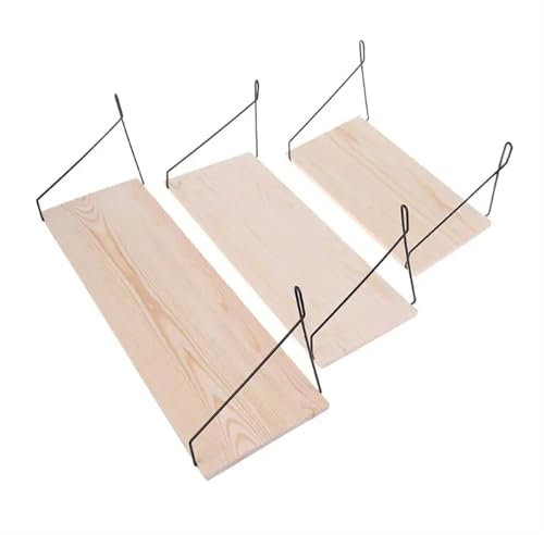 OZLCUA Blumenregal 1 Set Holz Wand Montiert Bücherregal Blumentopf Lagerung Rack Regale Hängen Halter Haushalt Wohnkultur Pflanzenständer(S)