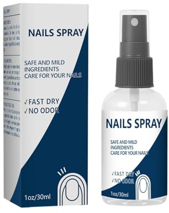 Spray de curado de uñas, solución de reparación y renovación, producto de cuidado de larga duración para uñas de manos y pies para mujer