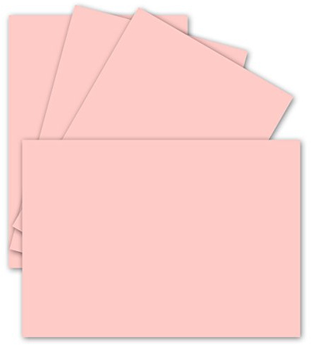 25 enkelkort DIN A6-10,5 x 14,8 cm – 240 g/m² – rosa – tonkartong – pysselpapper – pysselkartong– pysselkort – blanka vykort