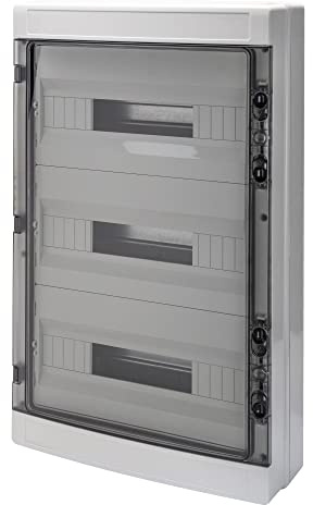 Gewiss Centralino stagno con pareti lisce predisposto per alloggiamento morsettiere IP65 GW40108 (54 Moduli)