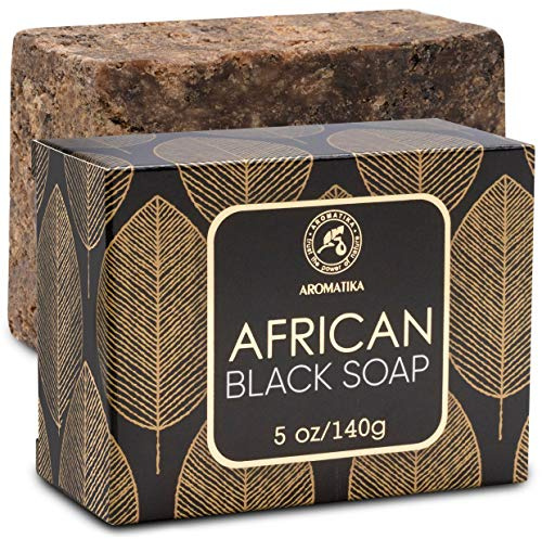 Savon noir Africain 140g - Hydratation - Nutrition - Naturel à Base de Beurre de Karité et Huile de Coco - Tous Types de Peau - Ingrédients Naturels