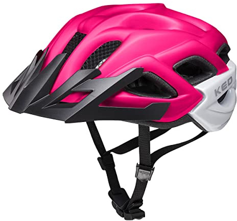 KED Helmet Status Jr. Fahrradhelm, E-Bike, MTB, Trekkinghelm, Jugendhelm, Rosa, Violett, matt, Größe S 49-54 cm