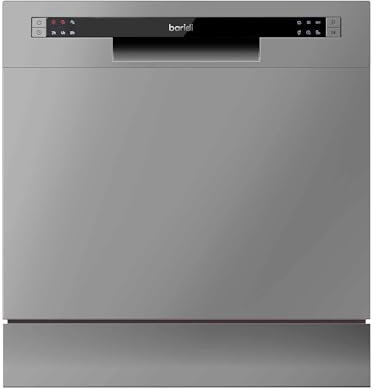 Table top dishwasher, 8 place settings and 6 programmes - Silver