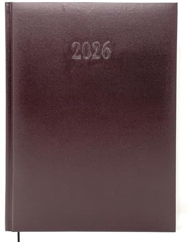 Kalenderbuch Chefplaner ca. A4 - Terminkalender mit Wochenübersicht 1 Woche 2 Seiten | Buchkalender als Chefkalender, Salonplaner, Werkstattplaner, Friseur Kalender | Hardcover, Lederoptik (Braun)
