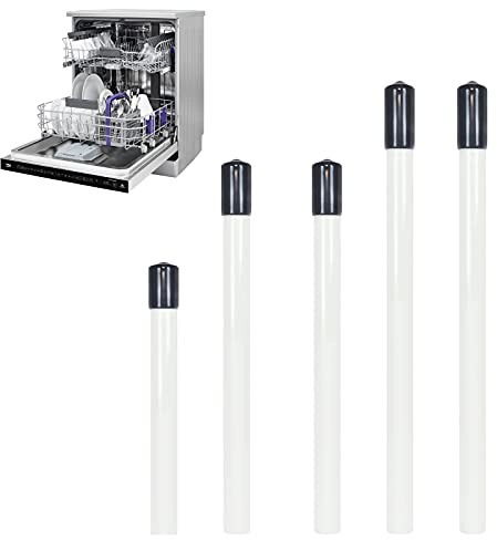 XHBTS Glashalter für Spülmaschine - Alleskönner 5er Set 21cm 17cm 11.5cm - Universelle Aufsteckhalter Halterung für Geschirrkorb Glas Gläser - formstabil und kratzfrei