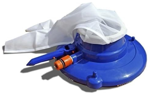 jardiboutique - Ramasse-Feuilles aspirateur Piscine Leaf Master - Aspiration Venturi 8 Jets sans Pompe, sur Tuyau d'arrosage 19 mm - Feuilles, Sable, Insectes, Sac Inclus - Réf AP-PSL-400-0031