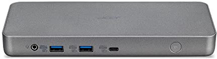 Acer GP.DCK11.00G replicatore di porte e docking station per laptop Cablato USB 3.2 Gen 1 [3.1 Gen 1] Type-A + Type-C Argento (Acer D501 - Retail Pack - docking station - USB-C 3.2 Gen 2 - 2 x HDMI,