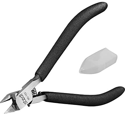 stedi Modellzange, mit ultradünner einschneidiger Klinge und Klingenetui Kunststoffmodellbauwerkzeuge für Gundam Reparaturen von Kunststoffmodellen und Fixierungen, schwarz