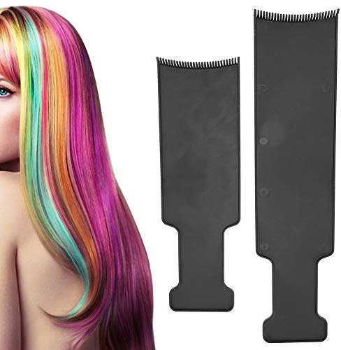 Balayage Board mit Zähnen, 2 Stück Haare Färben Board Haarfärbung Bürste Brett für Balayage Technik Professional Färbekamm Haarfärbepinsel, für Haarfärben und Salon Gebrauch