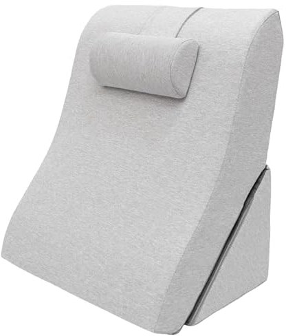 Kalicou - Almohada de lectura (cojín de lectura, reposacabezas ajustable, espuma de memoria de forma, funda extraíble transpirable y antideslizante, asa para espalda, cuello y piernas, 60 x 50 x 30 cm