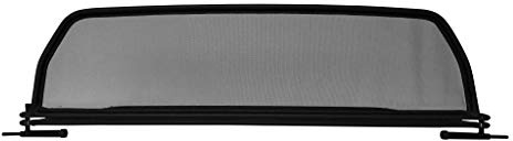 PureWind Windschott kompatibel mit VW EOS Baujahr 2006-2016 (Schwarz) – Windschott Universal mit Schnellverschluss inkl. Tasche