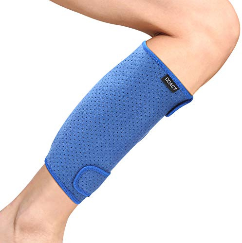 Pantorrillera para alivio de desgarros musculares en la pantorrilla y espinilleras Manga de compresión universal para la pantorrilla para lesiones por tensión, desgarros y partes,48 x 26 cm