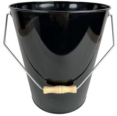 Seau à cendre noir avec poignée WERKA PRO