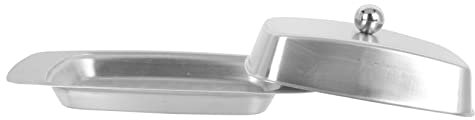 Garneck Edelstahl Butterdose Mit Deckel Käseschale Für Restaurants Brot-desserthalter Aufbewahrungsteller Für Butter Und Brot Langlebig Und Praktisch