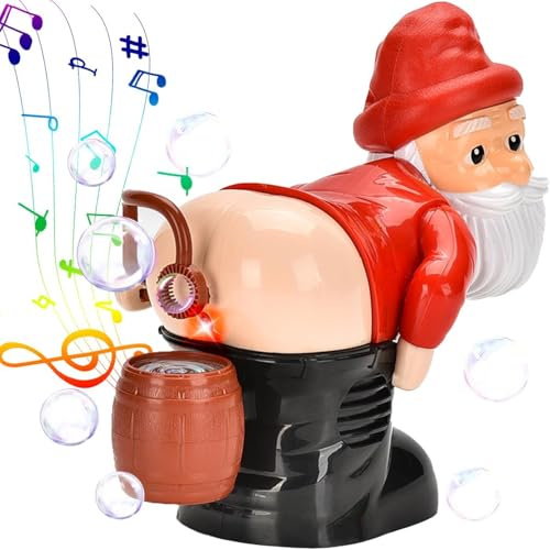 Christmas Music Fart Machine, Santa Bubble Machine Machine for Kids, Christmas Novelty Gifts, Baby Toys 6 to 12 months, Baby Stocking Fillers 1 Year Old.