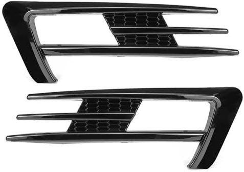 Für Vw Für Golf 7 Mk7 2014-2017 Glanz Schwarz Carbon Look Nebelscheinwerfer Kühlergrill Abdeckung Trim Front Stoßstange Nebel Licht Lampe
