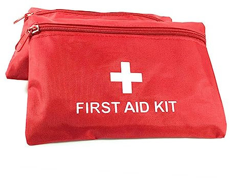 minkissy 5stücke Teiliges Erste Rote Mini-aufbewahrungstaschen Aus Robustem Oxford- Kompakt Und Tragbar Vielseitiger Organizer Für Notfallmedikamente Und Outdoor-aktivitäten