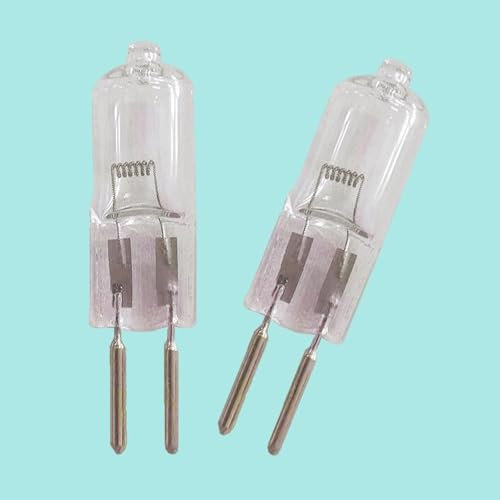 BULBEAWICK 2 Stück GY6.35 JC Double-Pin Base Halogenlampe Dimmbar Glühbirnen G6.35 Kapselglühbirne - 24V-75W
