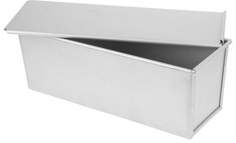 HOLIDYOYO Molde Para Pan Con Tapa Deslizante 750 g De Metal Antiadherente Para Hornear Pan, Molde Pequeño Para Sandwiches, Utensilio Para Cocina Doméstica y Panadería