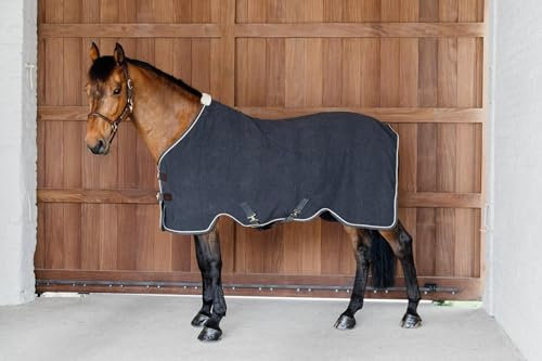 Kentucky - Abschwitzdecke vegan Wool grau 145-6'6
