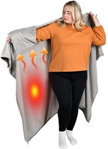 Zahoken Manta de Viaje,Manta Toda la Cuerpo Cálida para Sofá y TV | Abrigo Acolchado Cálido para Viaje Hogar Exterior
