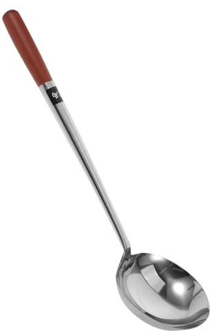 ABOOFAN Cooking Ladle Spoon Large Soup Spoon Stainless Steel with Ergonomic Long Handle Design for Easy Cleaning for Home and Commercial Use in Kitchen Cooking and Serving