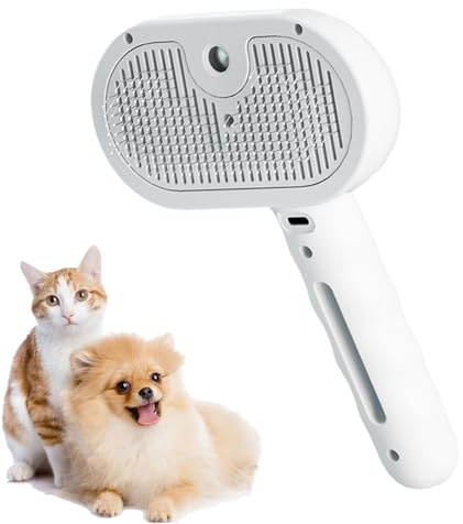 Cat Steamy Brush Hair Remover Cleaning Massage Pet Grooming Brush | Cat Steaming Brushes for Indoor Cats Cleaning Massage Brush Hair Remover Long Or Short Hair All Kinds Of Pets