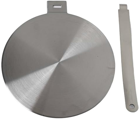 Heat Diffuser Plate Stainless Steel for Ceramic Stove and Induction Hob, 13cm 20cm 24cm 28cm Sizes, Efficient Heat Transfer and Even Cooking(20cm)