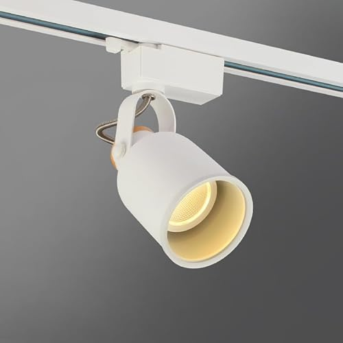Luci per DJ, Lampadina GU10 7W Faretto a LED da binario in alluminio for soffitto Illuminazione a Faretti for esposizione di dipinti AC90-260V(Warm White)
