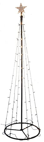 Beleuchteter LED Weihnachtsbaum in Kegel Form