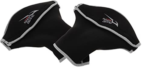 T TOOYFUL 3mm Neoprenhandschuhe Kajakhandschuhe Paddelpfötchen Paddelhandschuhe, Schwarz Silber