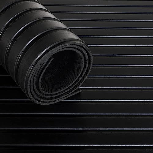 Vivol Gummimatte Breite Rillen 4,5mm - Breite 200cm - Meterware von der Rolle