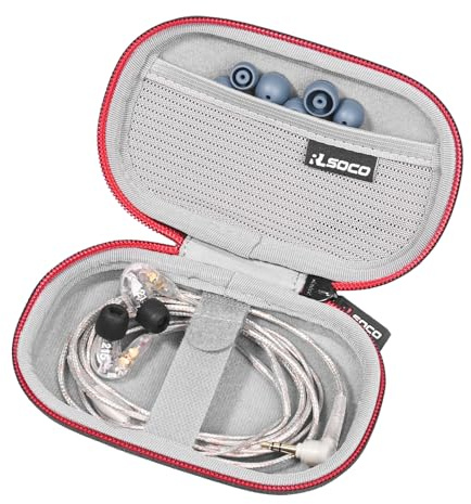 RLSOCO Case for Linsoul KZ ZS10 Pro & Sennheiser IE 100 PRO Headphones | Hard Carrying Case Cover for in-Ear Audiophile Headphones works with Sennheiser IE 200/IE 900 & Shure SE215 PRO Earbuds