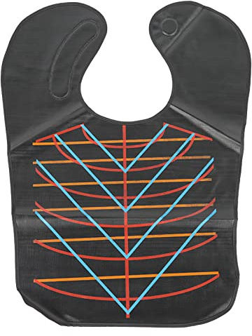Wasserdichter Friseur-Umhang,mit Magnetischer Schnalle,Wiederverwendbar Friseur-Haar-Styling-Schneidekleid Zum Haareschneiden,Färben,Dauerwellen,Schützen Sie die Kleidung vor Flecken(Schwarz)