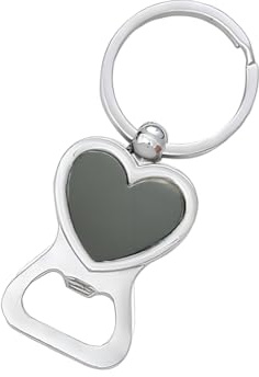 ARFUKA Bottle Opener Keyring Portable Beer Bottle Opener Key Chain Heart Pendant Keychain Beverage Bottle Opener Key Ring Gift for Men and Women