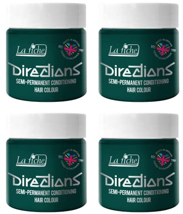 La Riche Directions Semipermanente Haarfarbe 100 ml Dose 4 Packung (Alpine Green)